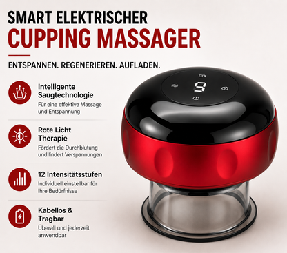 Smart Elektrischer Cupping Massager – Entspannen, Regenerieren, Aufladen