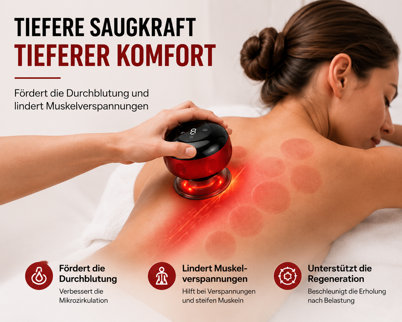 Tiefere Saugkraft – tieferer Komfort