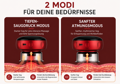 USB-C Anschluss am Smart Cupping Massager