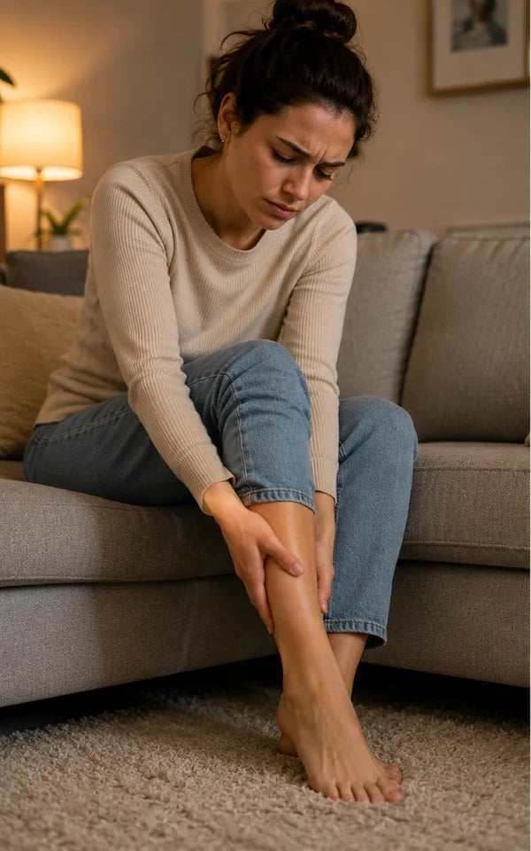 Before using Novora for leg discomfort